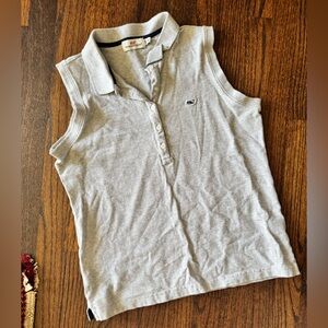 Vineyard Vines Light Gray Polo Shirt sleeveless tank top